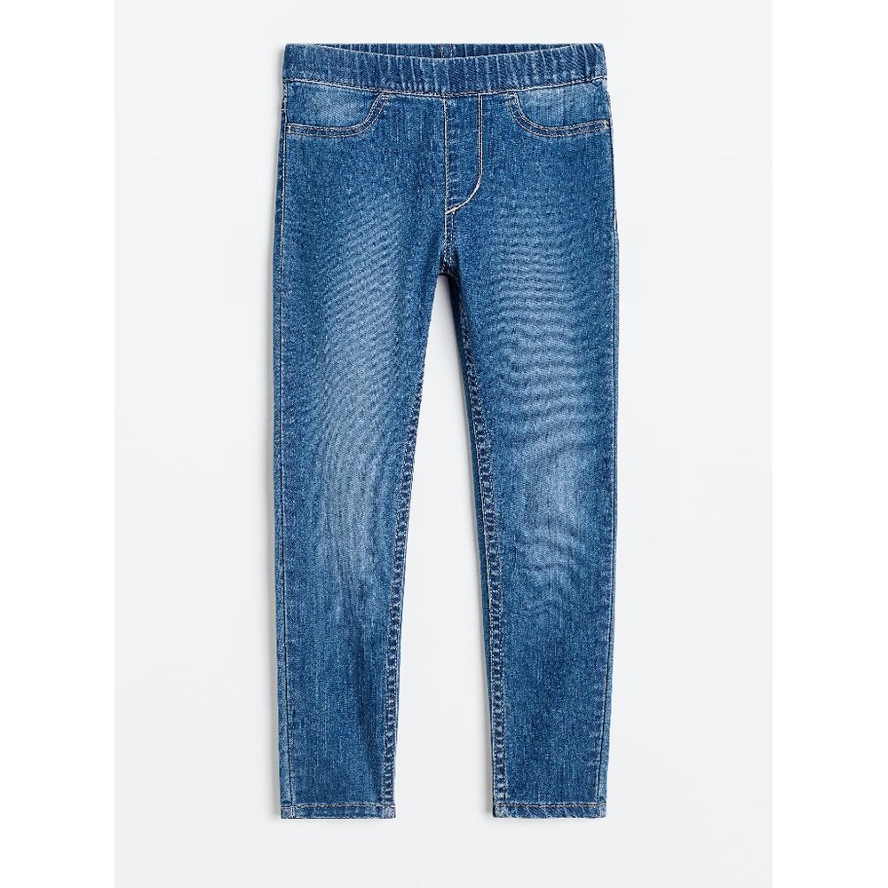 H&M Girls Denim Jegging Medium Wash 7-8 years